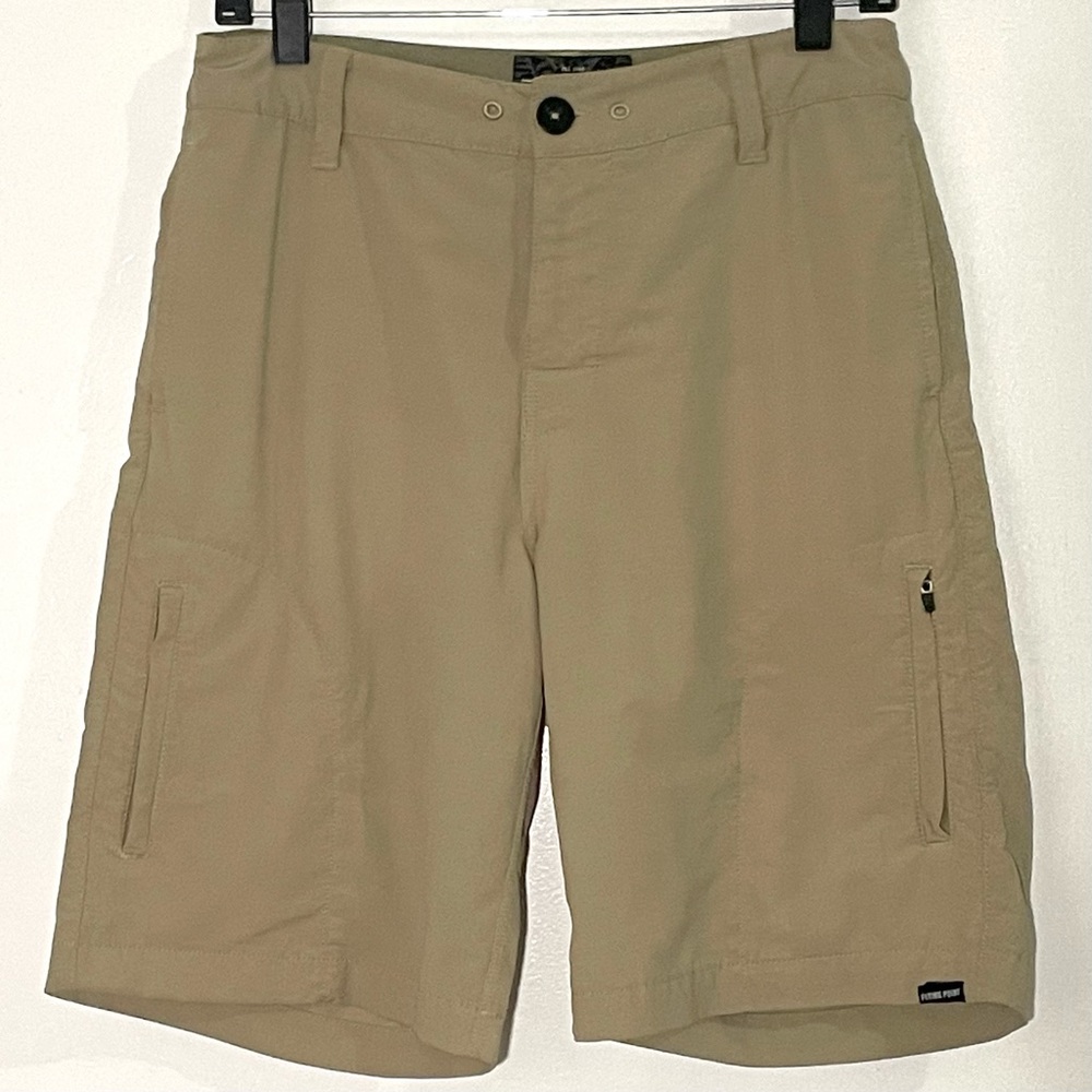 Flying Point Mens Utility Khaki Tan Shorts 28